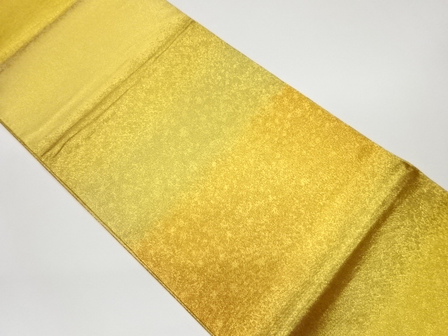 リサイクル　横段に抽象模様織出し袋帯